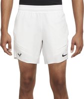 Nike Court Dri Fit Advantage Rafa 7´´ Korte Broek Heren - White / White / Black - XS