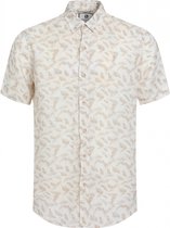 Gabbiano Overhemd Linnen Overhemd Met Floral Print 333573 1009 Desert Sand Mannen Maat - S