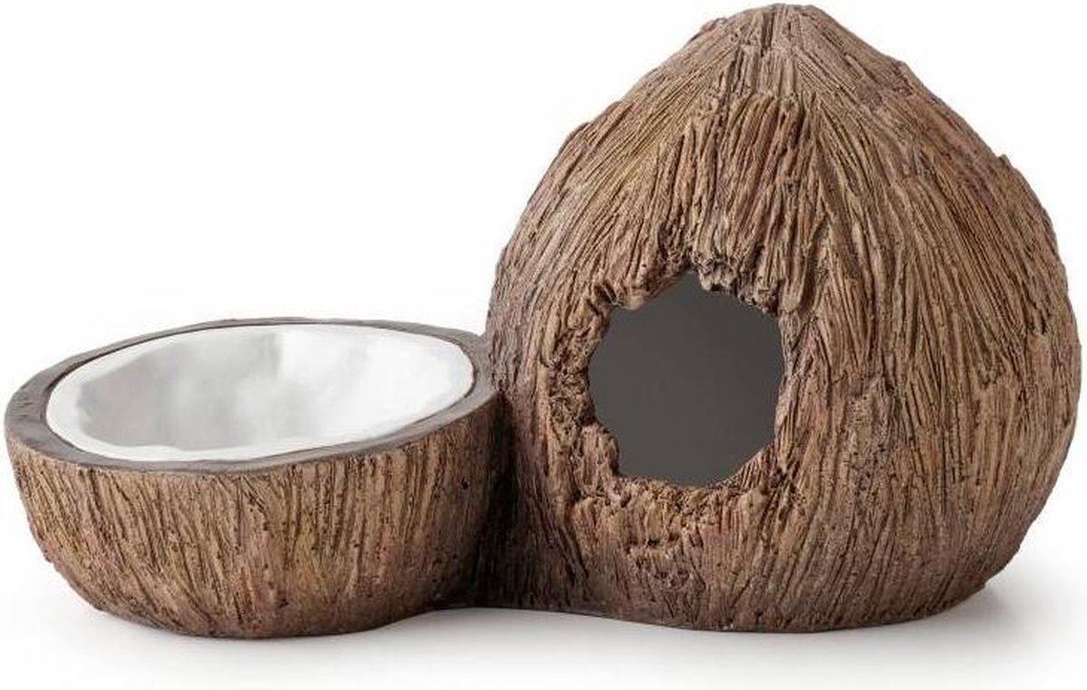 Exo Terra - Tiki Kokosnoot Schuilgrot & Waterschaal