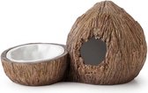 Tiki kokosnoot schuilgrot & waterschaal