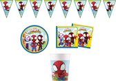 Spidey & Friends - Spiderman - Forfait fête - Fête d'enfants - Forfait rabais - Gobelets - Serviettes - Guirlande.