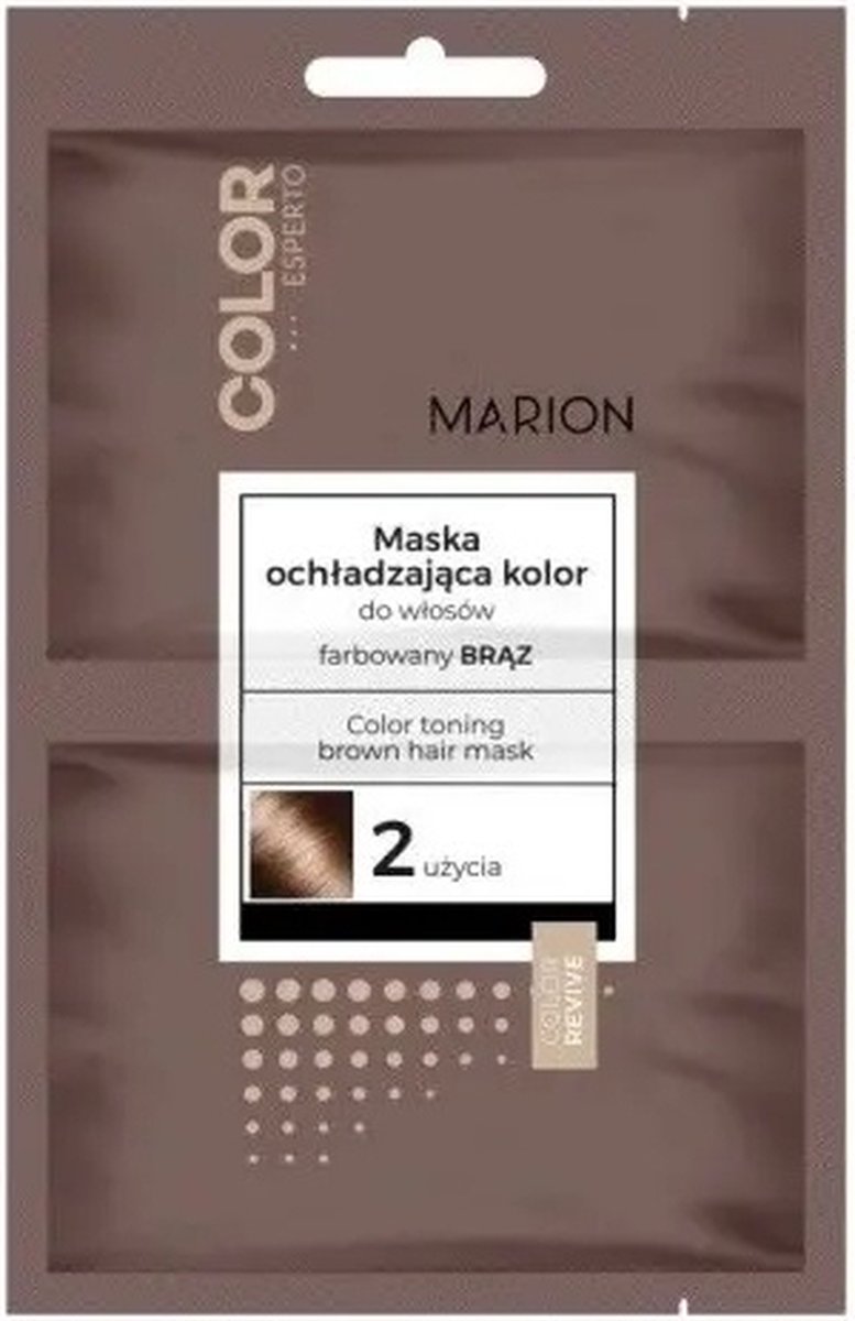 Colour Esperto kleurkoelend masker voor bruin haar 2x20ml