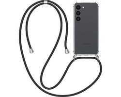 Telefoonhoesje Geschikt voor Samsung Galaxy S23 Plus met Koord en Stootrand - TPU Backcover Shockproof met Lanyard - Smartphonica geschikt voor Samsung Galaxy S23 Plus