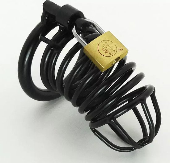 Power Escorts - Prison Break - Verstelbare Cockcage Met Slot - 45 mm - Medium Size - BR89 - Zwart Metaal