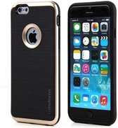 MOTOMO - iPhone 7+ Plus hoesje - 3 in 1 luxe hybrid case - TPU - slim case - design armor shockproof case  - goud +