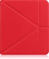 Hoesje Geschikt voor Kobo Libra 2 Hoes Book Case Trifold - Hoes Geschikt voor Kobo Libra 2 Hoesje Book Cover - Rood