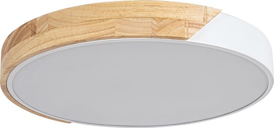 Rabalux Tesia - Plafondlamp - 24W - 41,5x5cm - Wit met hout