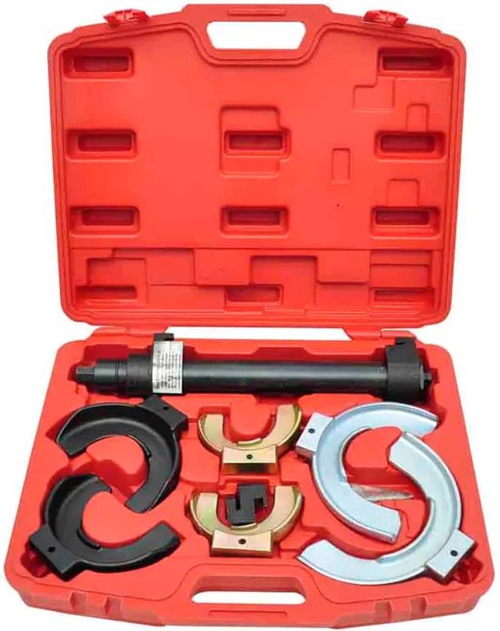 LLCTOOLS McPherson Mc Pherson veerspanner, set chassisveer, schokdemper, gereedschap veerpoten, autogereedschap, veerspanner voor auto's, speciaal gereedschap
