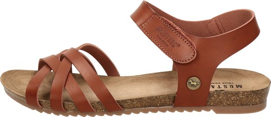 Sandale femme Mustang - Cognac - Taille 39