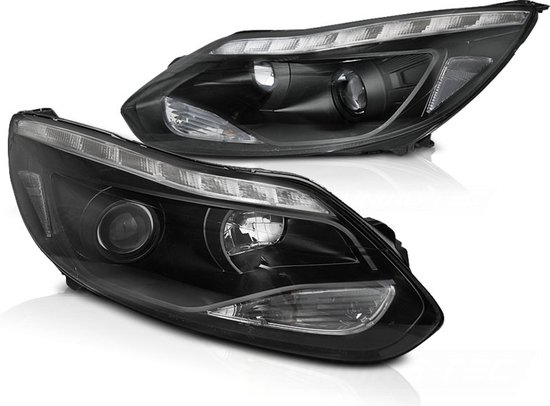 Koplampen - voor FORD FOCUS MK3 11- 10.14 - LED - ZWART | bol
