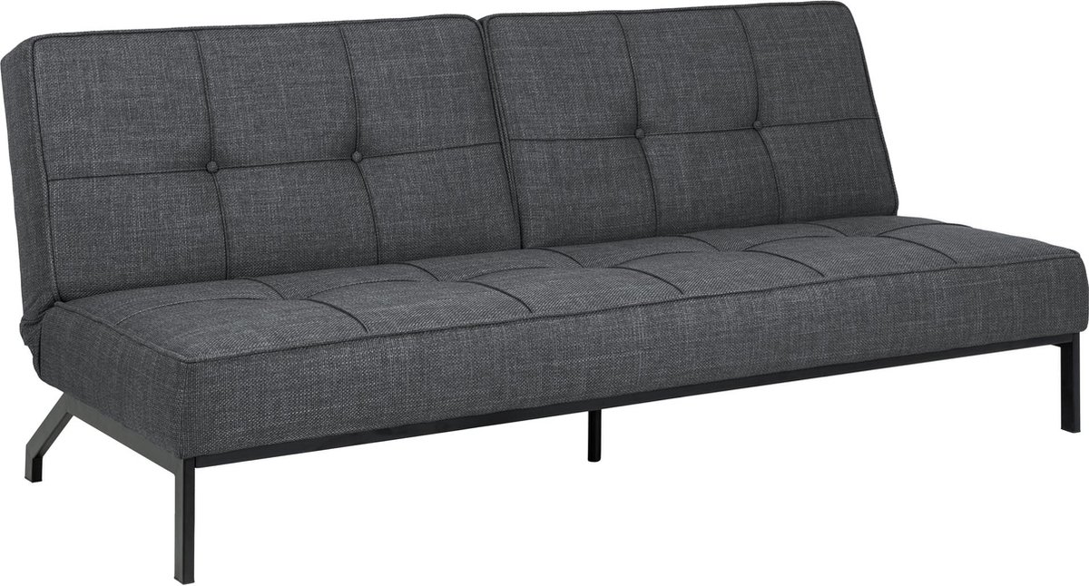 Giga Meubel Slaapbank Lou 2-Zits - 95x198x87cm - Grijs