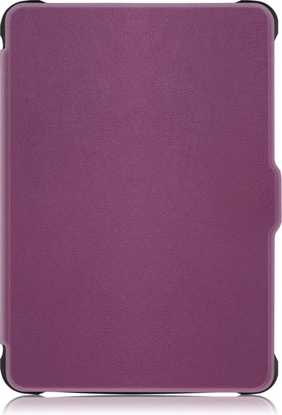 Hoesje Geschikt voor Kobo Clara HD Hoes Book Case - Hoes Geschikt voor Kobo Clara HD Hoesje Book Cover - Paars