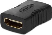 HDMI 19-pins vrouwelijk naar HDMI 19-pins vrouwelijke adapter (zwart)