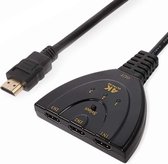 3-In 1-Out HDMI Switch with Pigtail Cable