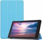 Tablet hoes geschikt voor Lenovo Tab E8 hoes (TB-8304F) - Tri-Fold Book Case - Licht Blauw