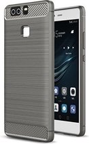 Geborstelde TPU Cover - Huawei P9 Plus - Grijs