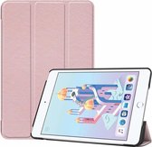 Case2go - Tablet Hoes geschikt voor de Apple iPad Mini (2019) - Tri-Fold Book Case - Rosé Goud