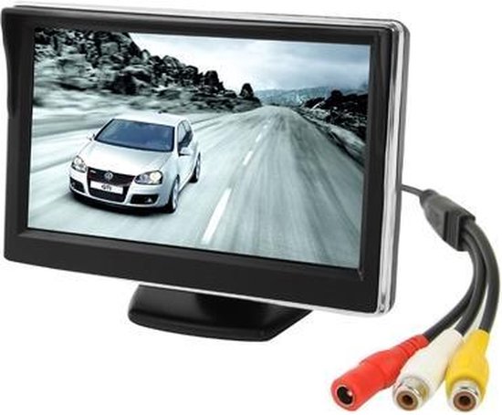 teller Wardianzaak Bouwen 5,0 inch LCD-scherm Auto kleurenmonitor met standaard | bol.com
