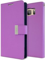 Samsung Galaxy S7 Edge Rich Diary Wallet Case Paars