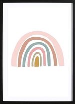 Regenboog Poster (29,7x42cm) - Wallified - Tekst - Zwart Wit - Poster - Wall-Art - Woondecoratie - Kunst - Posters