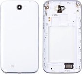 Bezel middenframe + batterij achtercover voor Galaxy Note II / N7100 (wit)