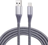 1,8 m Nylon gevlochten kabel USB naar Type-C Data Sync-oplaadkabel met 110 koperen draden, ondersteuning voor snelladen, voor Galaxy, Huawei, Xiaomi, LG, HTC en andere slimme telef
