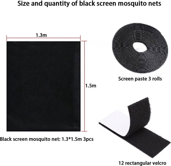 Insectenhor voor ramen magnetisch 80x120 cm wit