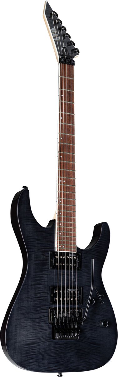 ESP LTD M-200FM See Thru Black - ST-Style elektrische gitaar