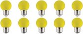 LED Lamp 10 Pack - Romba - Geel Gekleurd - E27 Fitting - 1W