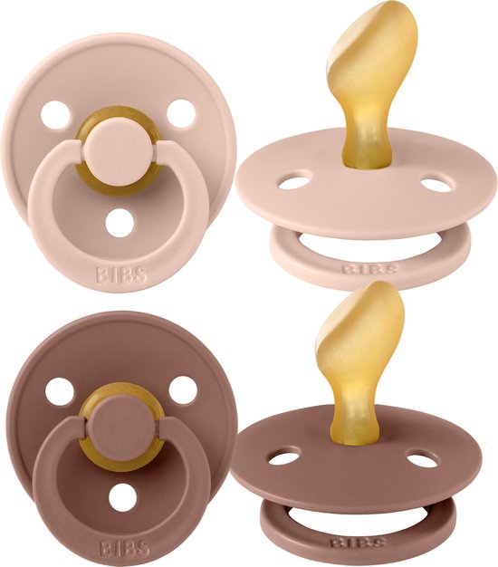 Bibs Blush/Woodchuck 6-18 Mois 2 Pièces Sucette Anatomique 2211421