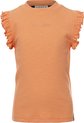 Looxs Revolution Slub Rib T-shirt Tops & T-shirts Meisjes - Shirt - Oranje - Maat 140
