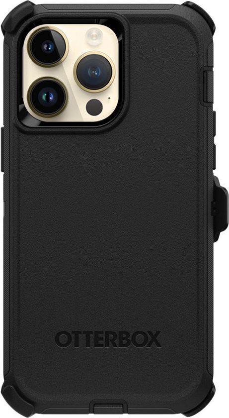Geschikt voor OtterBox Apple iPhone 14 Pro Max Defender Back Cover Hoesje Zwart