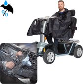 Rolstoelhoes en scootmobiel Hoes Poncho - waterdicht - deken voetenzak regencape regenjas - accessoires hoes rolstoel - regenpak regenjas - ONE-SIZE