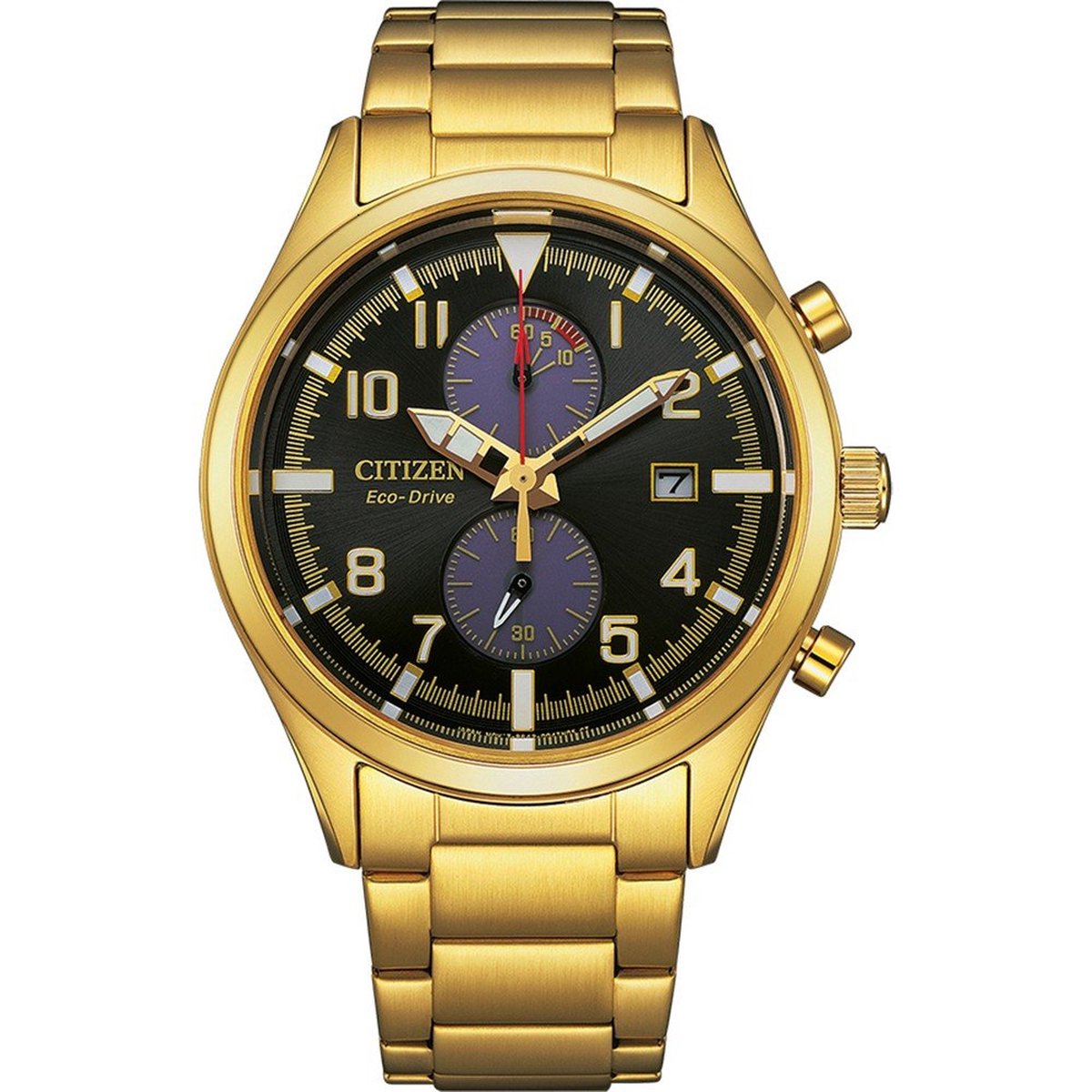 Citizen CA7022-87E Horloge - Staal - Goudkleurig - Ø 43 mm