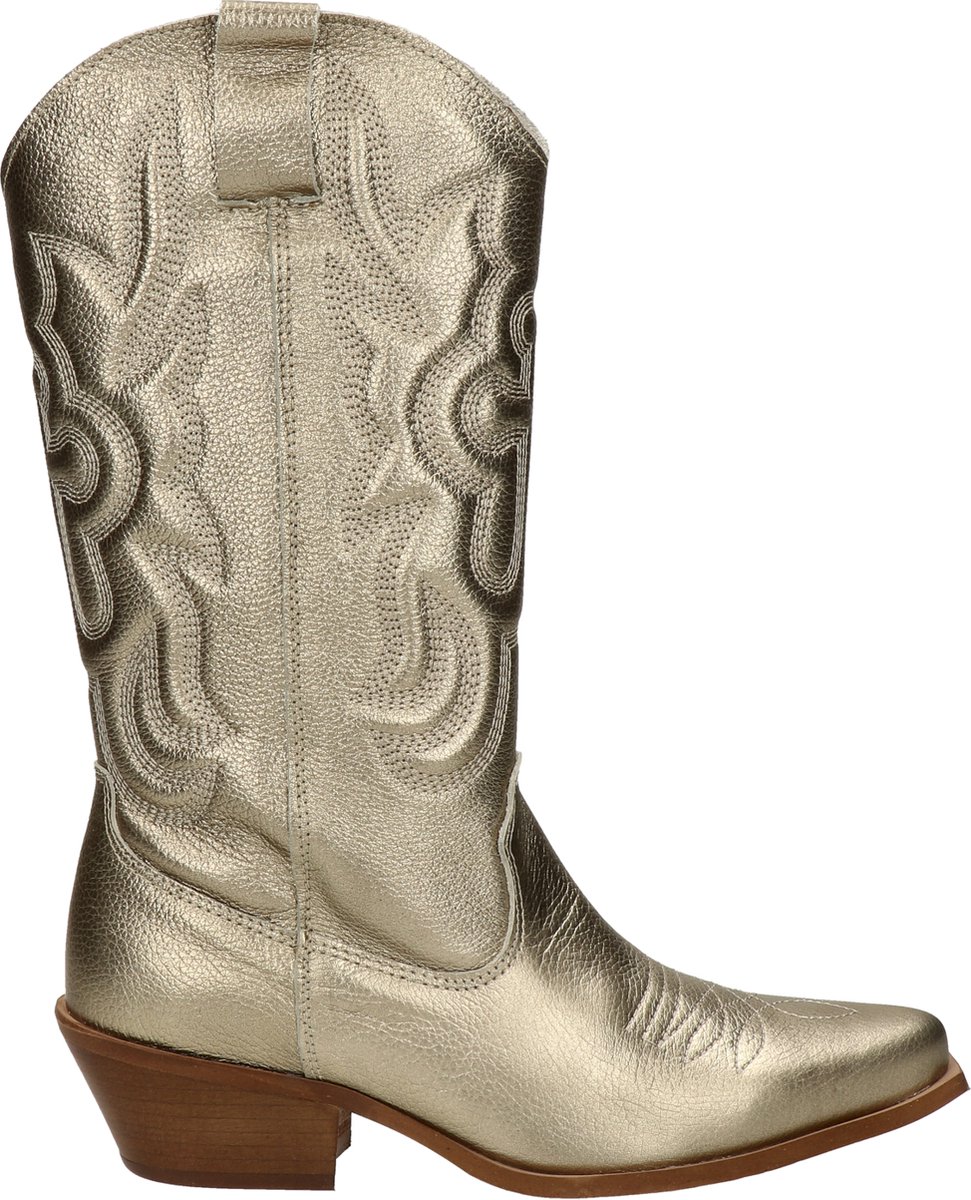 Nelson dames cowboylaars - Goud - Maat 38