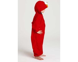 over het algemeen Sluit een verzekering af evenaar Onesie Elmo peuter pakje kostuum Sesamstraat - maat 86-92 - rood Elmopakje  romper pyjama | bol.com