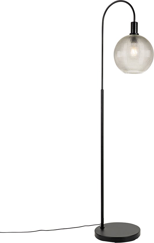 QAZQA chico - Design Vloerlamp | Staande Lamp - 1 lichts - H 150 cm - Zwart - Woonkamer | Slaapkamer | Keuken