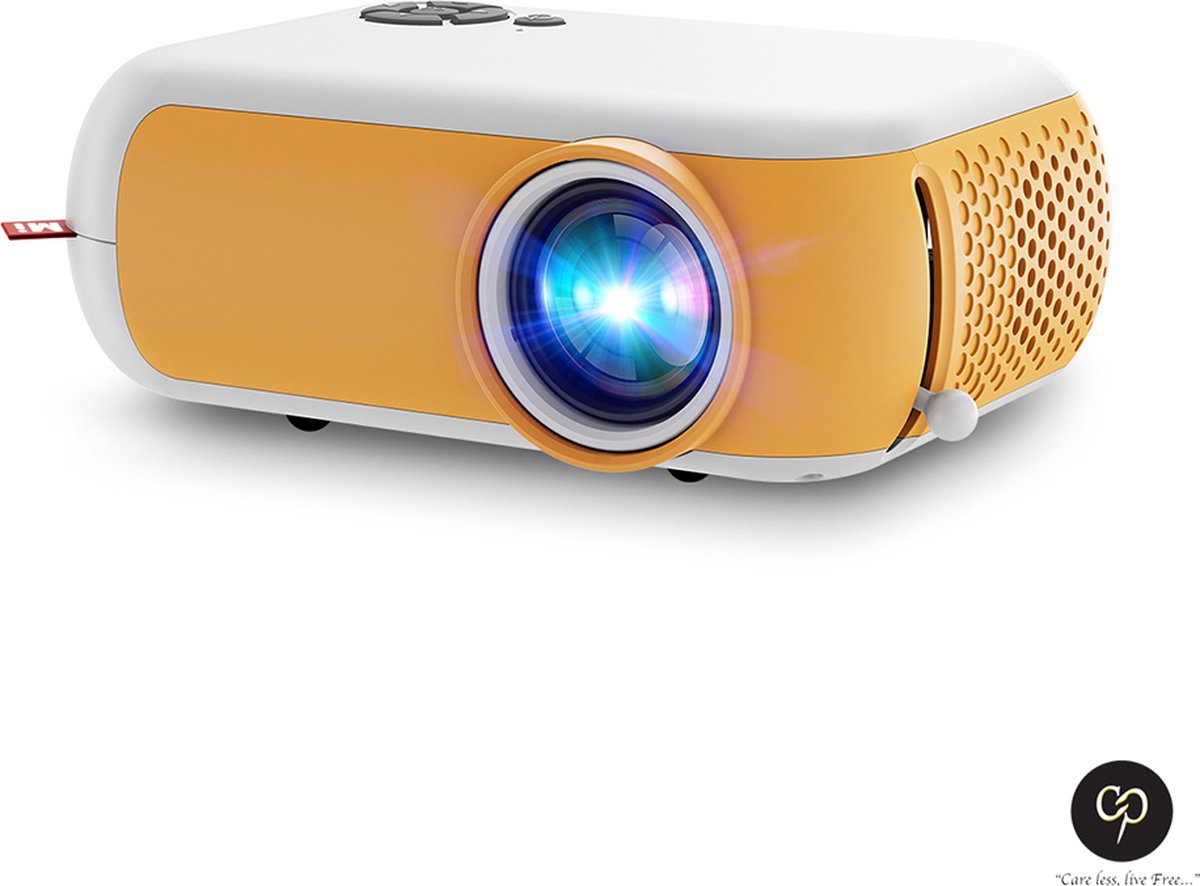 Carefree Mini Beamer - Mini Beamer - Mini Projector - Mini Beamer Projector - 1080p Full HD - Incl Afstandbediening - Kerstcadeau -