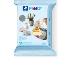 Pâte à modeler séchant à l'air FIMOair - 1 kg - gris