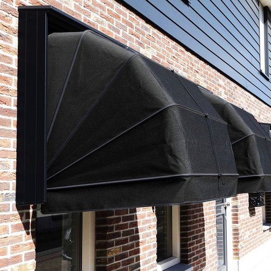 Gepoedercoat Staal Plantenbak Vierkant Trapmodel III 40-Zwart  RAL 9005 Met Bodemplaat