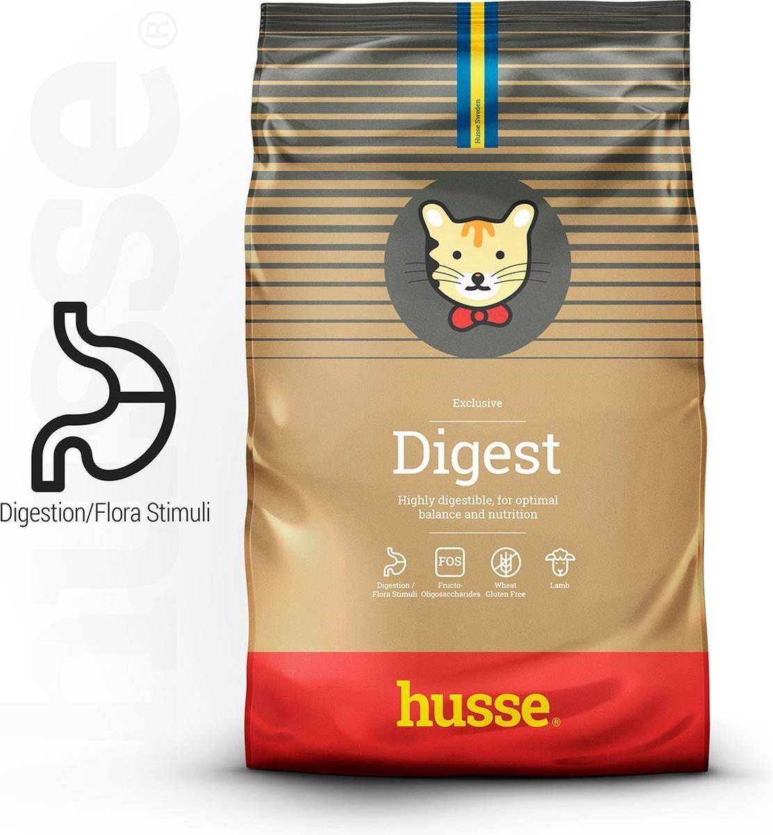Husse Husse - Digest Exclusive - Lam & Rijst - Kattenvoer - 2 x 7 kg