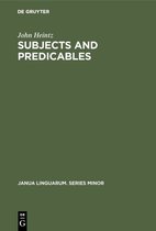 Janua Linguarum. Series Minor79- Subjects and Predicables