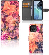 Flipcase Motorola Moto G72 Telefoon Hoesje Cadeau voor Moeder Bosje Bloemen