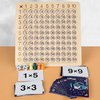 Afbeelding van het spelletje Houten Montessori Rekenbord - Tafels Leren - Telraam Voor Kinderen - Leer de Tafels - Educatief Speelgoed - Wiskunde Speelgoed - Tafels Leren Voor kinderen -
