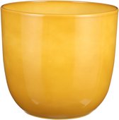 Mica Decorations Pot de Fleurs Tusca - H25 x Ø28 cm - Ocre