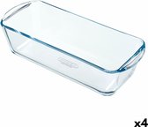 Moule à Four Pyrex Classic Vidrio Rectangulaire Transparent 32 x 12 x 8 cm (4 Pièces)