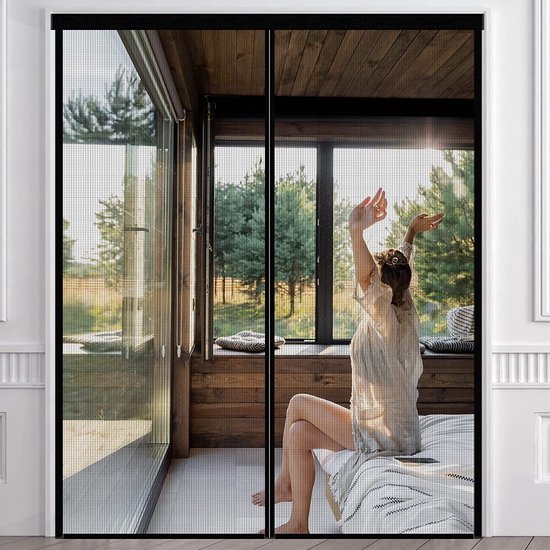 Moustiquaire, balcon, magnétique, 100 x 210 cm, pour porte-fenêtre,  moustiquaire,... | bol