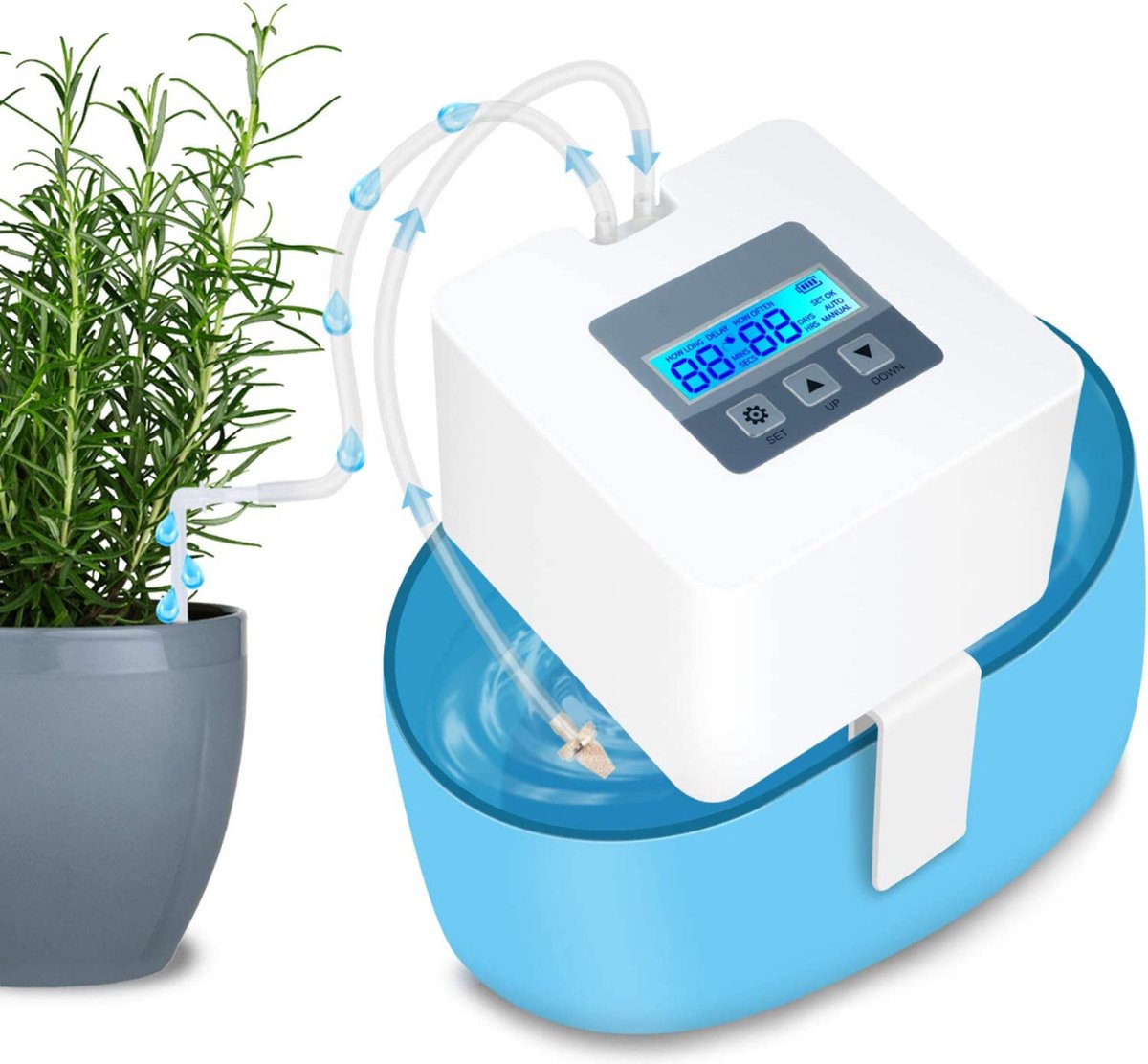 Système d'arrosage automatique Alimentation USB Kit d'irrigation goutte à  goutte automatique Dispositif d'arrosage de plantes de vacances de plantes  en pot d'intérieur