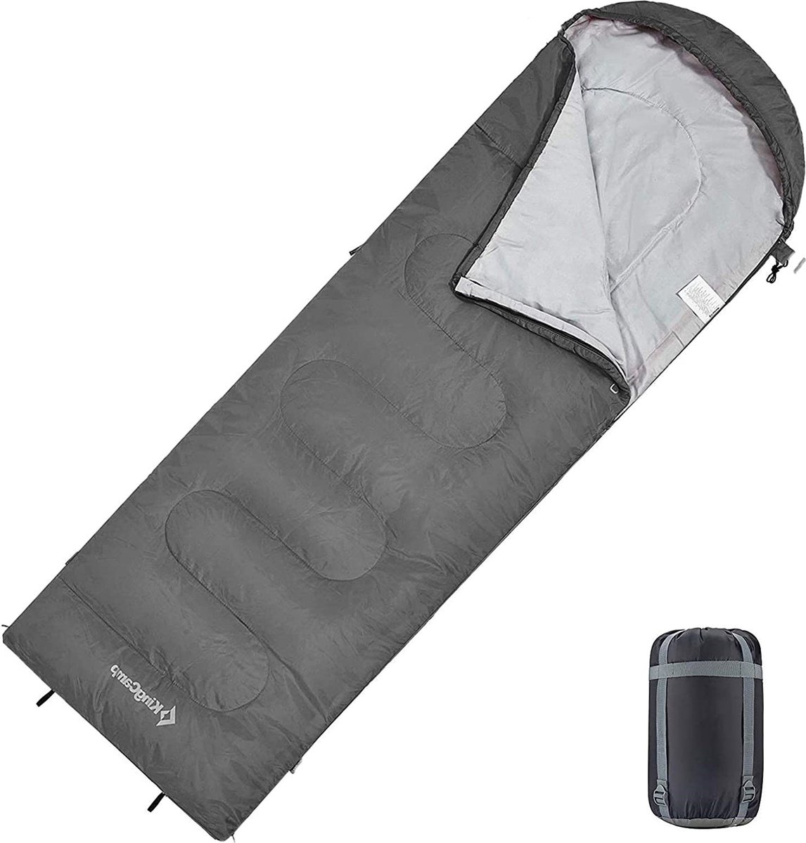 Slaapzak, dekenslaapzak, lichtgewicht, warm, outdoor, kinderen en vol, 3-4 zijden, voor kamperen, wandelen, met draagtas