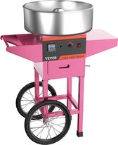 Suikerspinmachine - Cotton Candy Machine met Onderstel - Suikerspinmachines Extra Opberglades - 1000W/Tot 7 Porties p/m/Roze